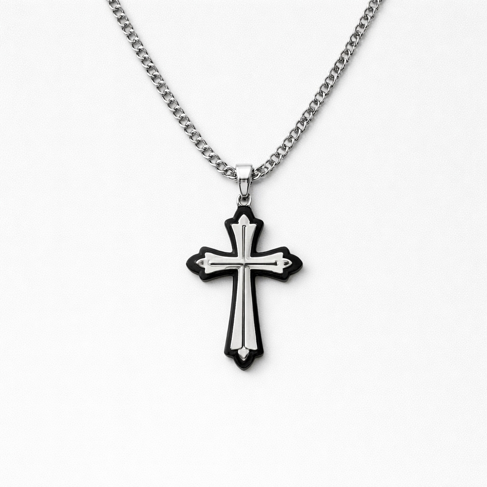 Believe by Brilliance Men's Cross Necklace J2